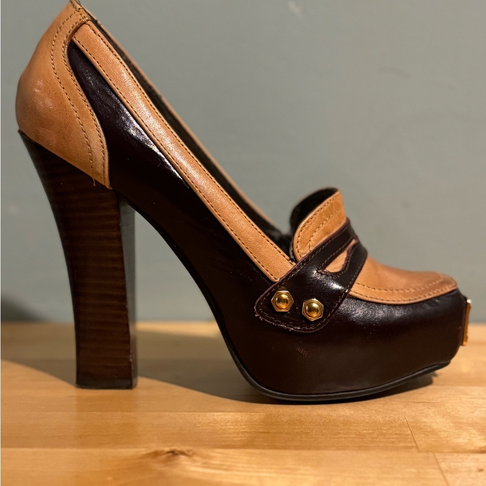 Naughty monkey platform loafers